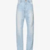 Versace Brand-print Straight-leg Regular-fit Jeans