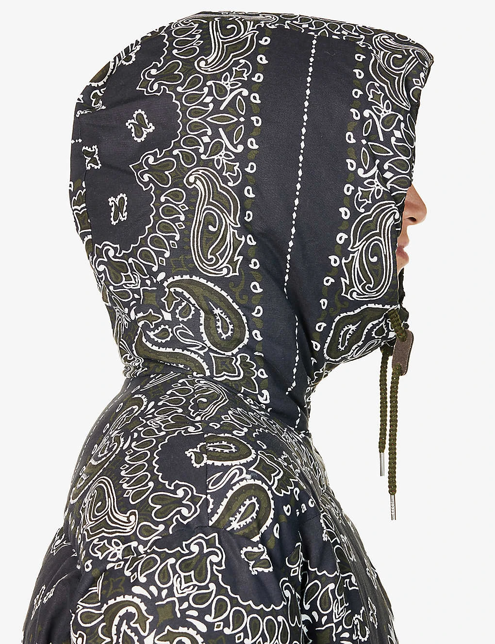 Sacai Bandana-printed Hooded Cotton-canvas Jacket - Image 5