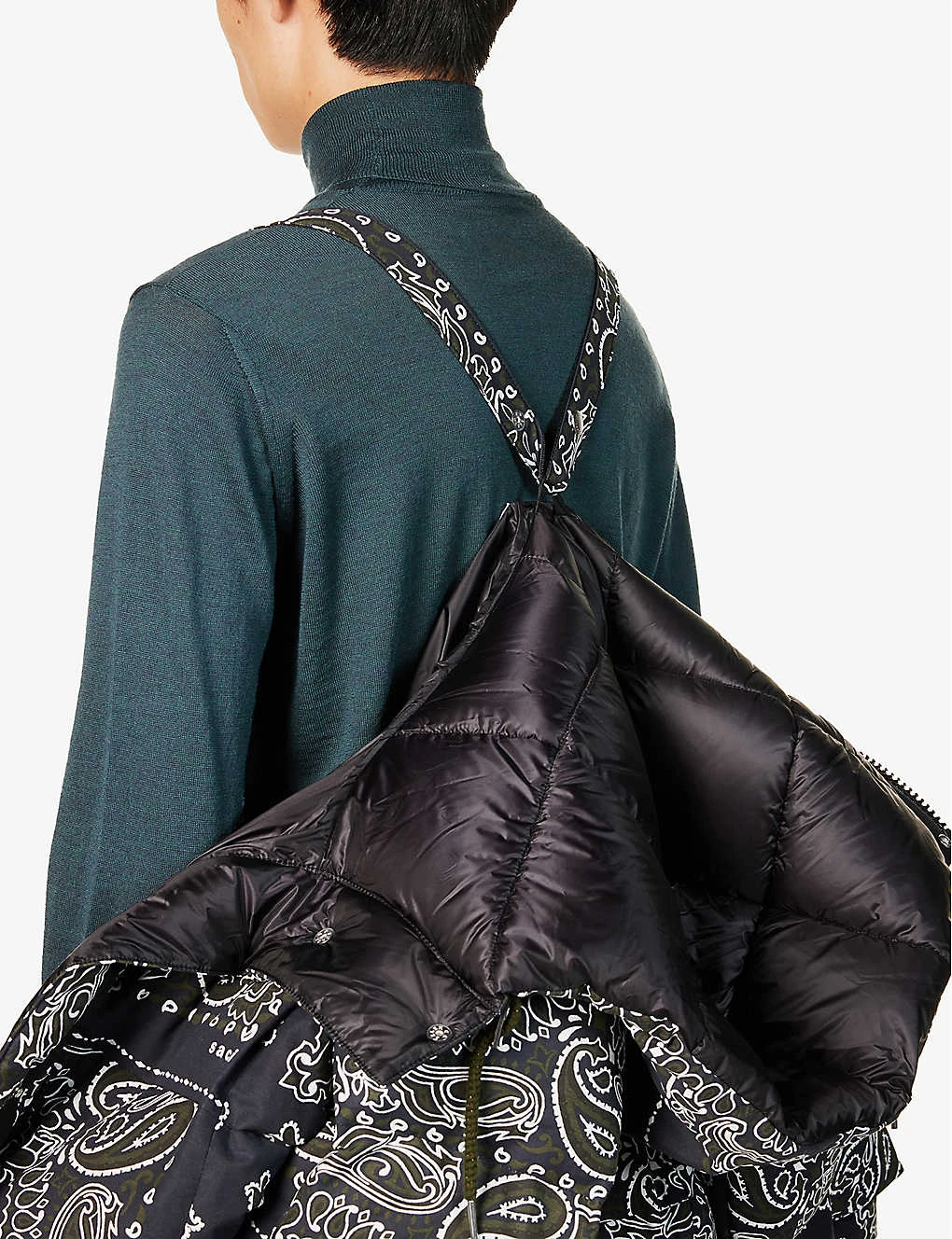 Sacai Bandana-printed Hooded Cotton-canvas Jacket - Image 6