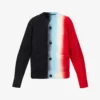 Sacai Tie-dye Wool-blend Knitted Cardigan