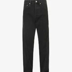 Lanvin Twisted Brand-patch Slim-fit Jeans