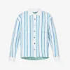 Jacquemus La Chemise Maille Striped Boxy-fit Cotton-blend Polo Shirt