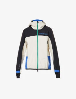 Granges Colour-blocked Hooded Stretch-woven Jacket