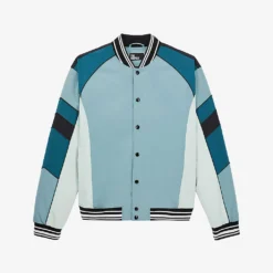 THE KOOPLES Patchwork Ribbed-hem Woven Jacket