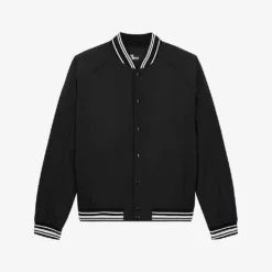 THE KOOPLES Striped-ribbed Trim Padded Woven Jacket