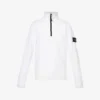 Stone Island Funnel-neck Brand-badge Cotton-jersey Sweatshirt