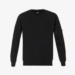 Diagonal Fleece Regular-fit Cotton-jersey Sweatshirt