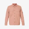 Lens-pocket Button-down Cotton-poplin Shirt