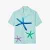 Sandro Starfish-print Relaxed-fit Woven Shirt