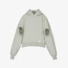 Brand-embellished Cut-out Boxy-fit Cotton-jersey Hoody