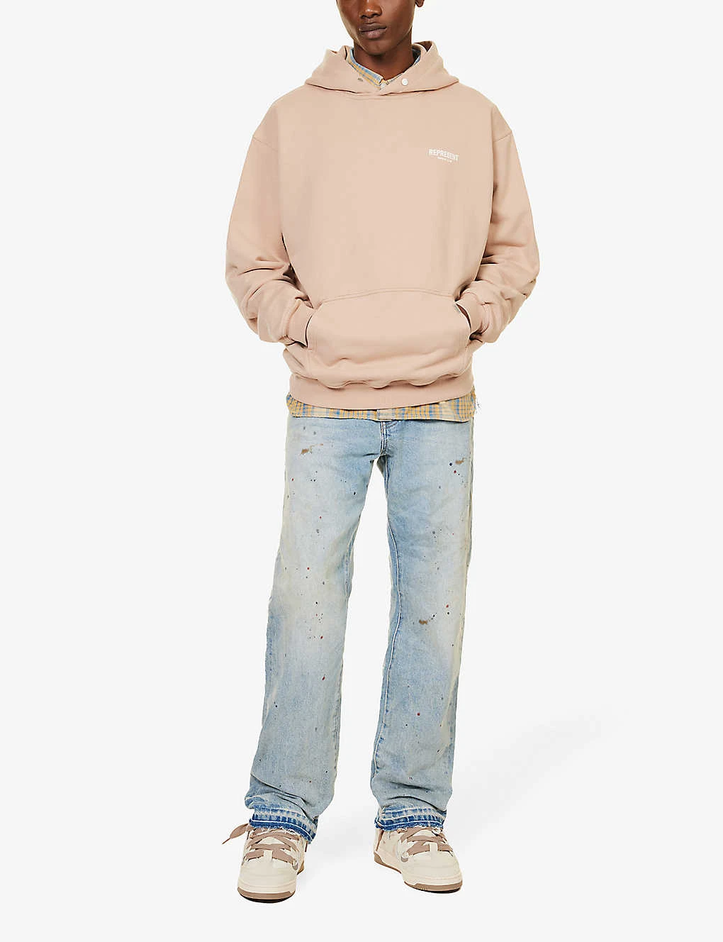 Represent Owners' Club Logo-print Cotton-jersey Hoody - Image 2