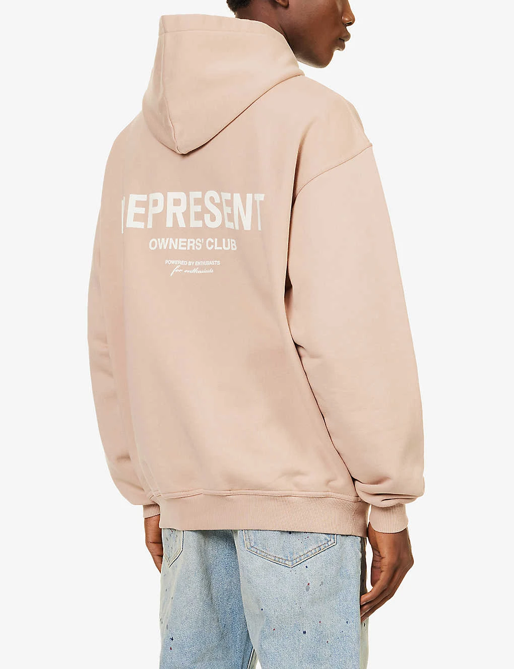 Represent Owners' Club Logo-print Cotton-jersey Hoody - Image 3