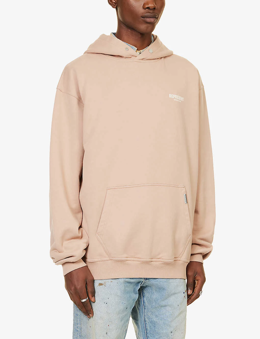 Represent Owners' Club Logo-print Cotton-jersey Hoody - Image 4