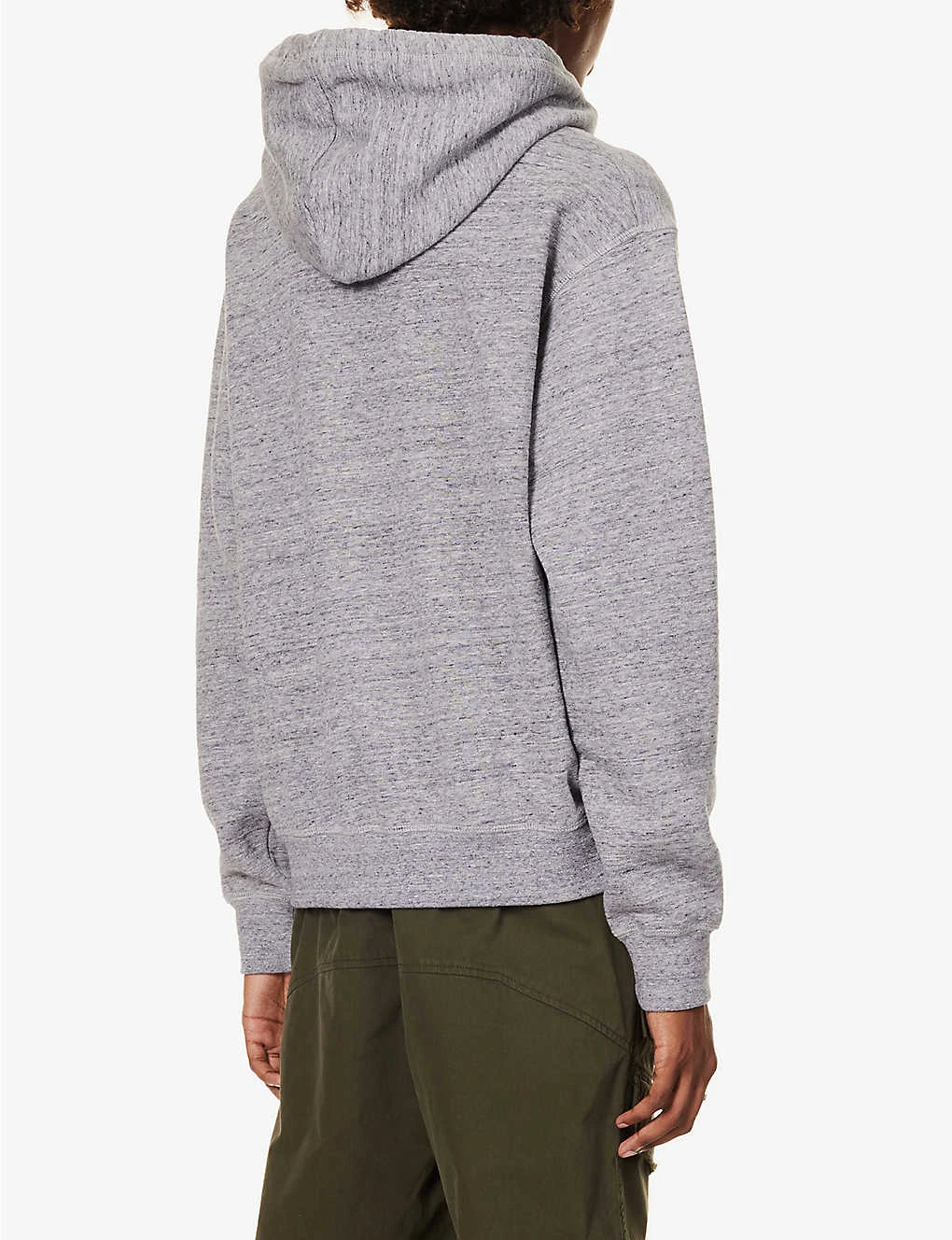 DSQUARED2 Logo-print Marled Cotton-jersey Hoody - Image 4