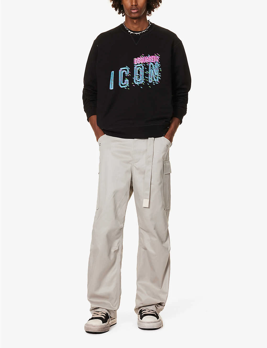 DSQUARED2 Icon Logo-print Cotton-jersey Sweatshirt - Image 2