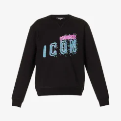 DSQUARED2 Icon Logo-print Cotton-jersey Sweatshirt
