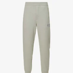 Emporio Armani Brand-embroidered Cotton-blend Jogging Bottoms