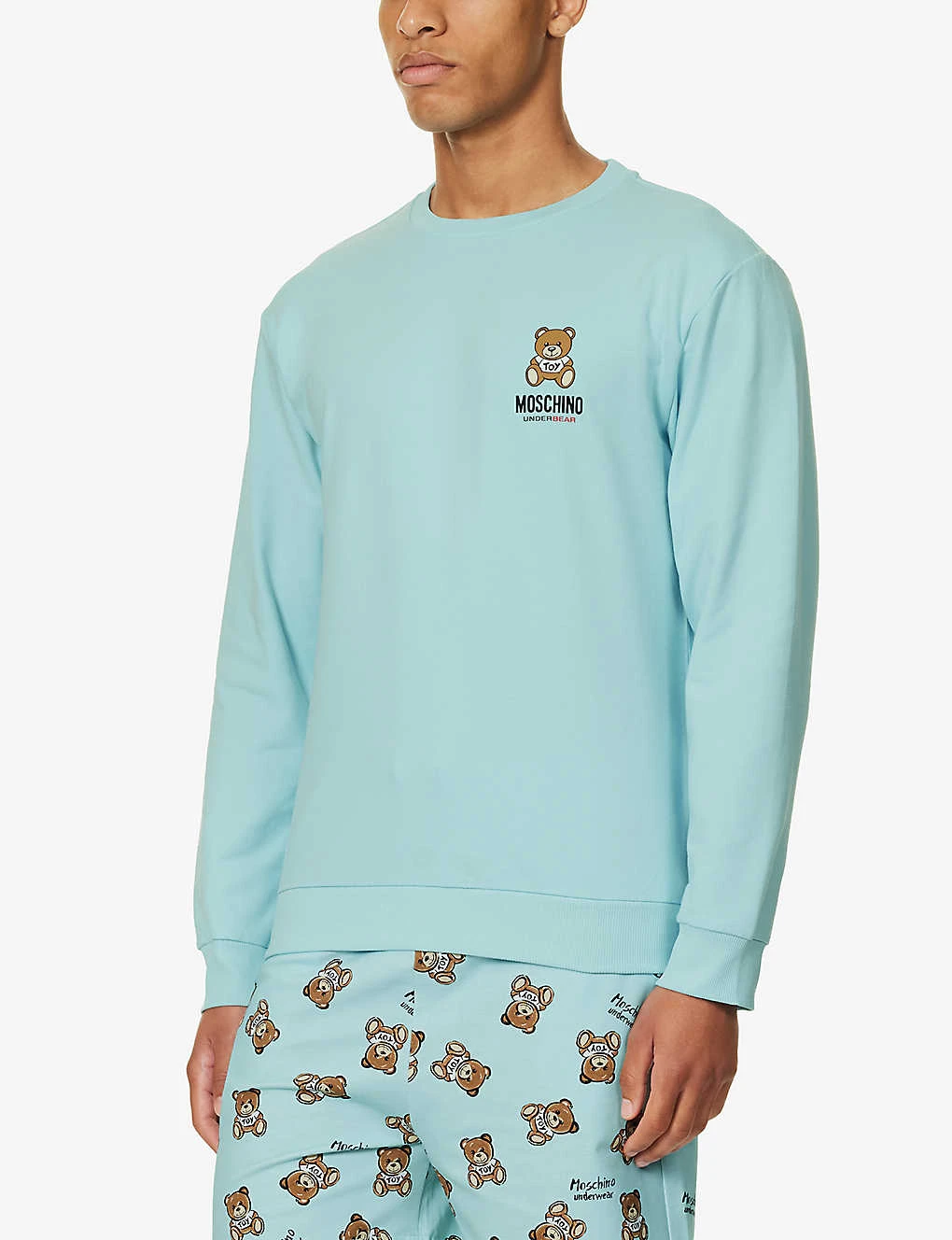 MOSCHINO Toy Bear Graphic-print Stretch-cotton Pyjama Top - Image 3