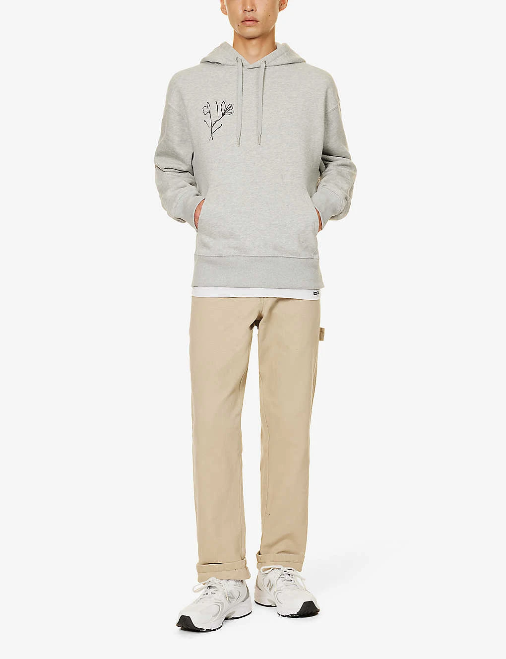 Floral Graphic-print Organic-cotton And Recycled-polyester-blend Hoody - Image 2