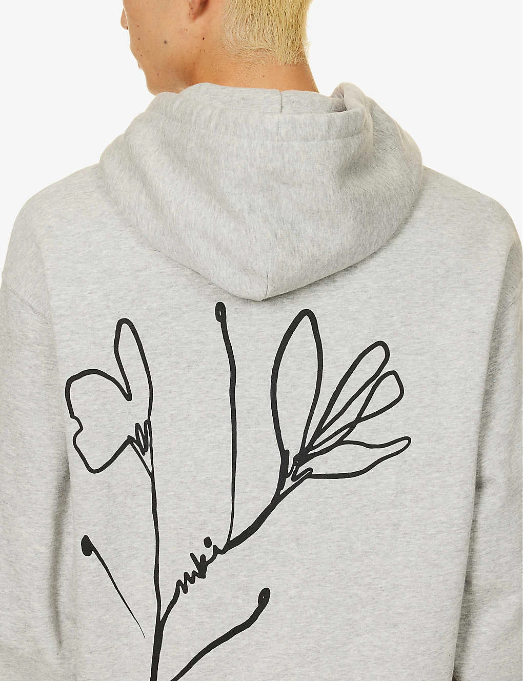 Floral Graphic-print Organic-cotton And Recycled-polyester-blend Hoody - Image 5