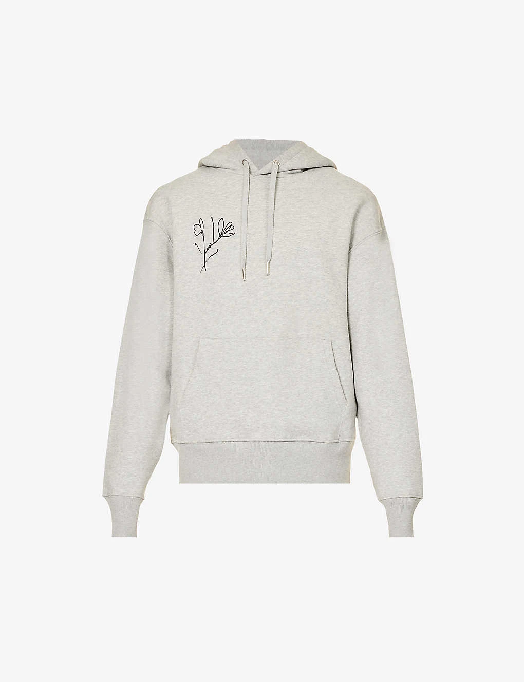 Floral Graphic-print Organic-cotton And Recycled-polyester-blend Hoody